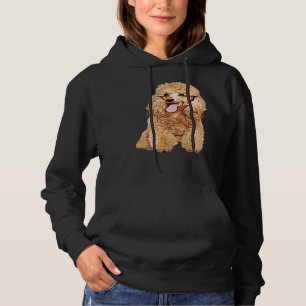 Pull À Capuche Chien mignon Dans La Perruque Drôle Poodé Blond