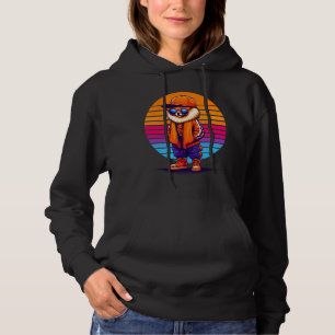 Pull À Capuche Chien Poméranien cool Moderne Style urbain Sunset