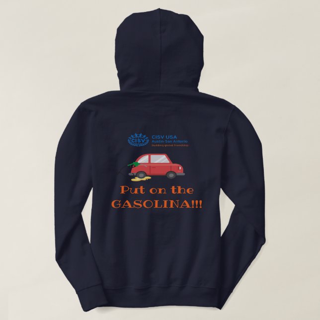 Pull À Capuche CISV Austin "Gasolina" Energizer femmes (Design dos)