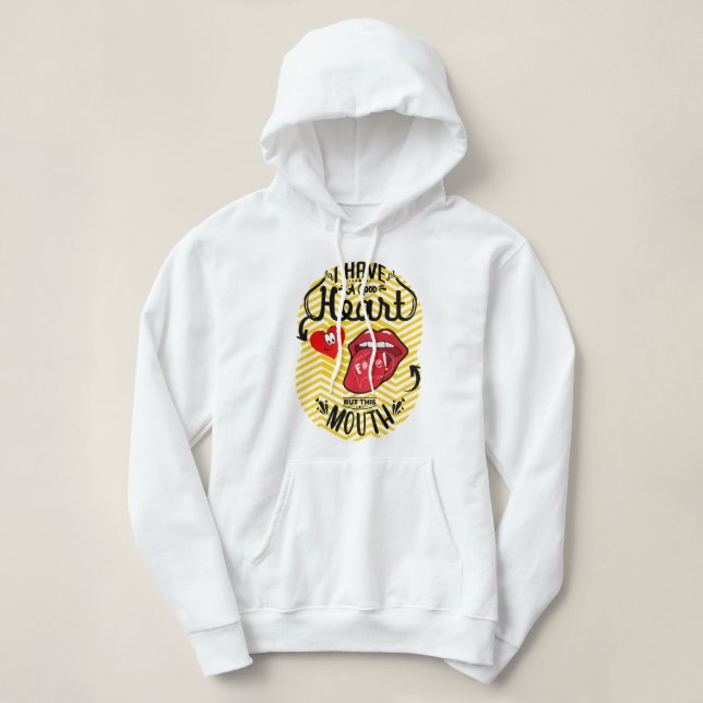 PULL À CAPUCHE CITES SARCASM (Design devant)