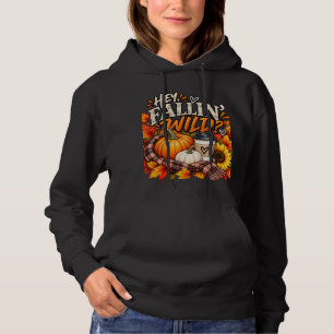 Pull À Capuche Citrouille de café sauvage personnalisée d'automne