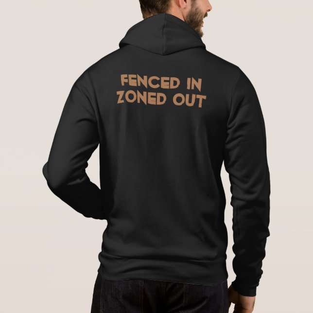 Pull À Capuche Clôturé, Zoné (Dos)