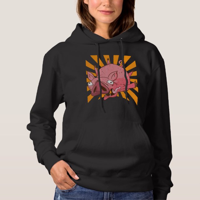 Pull À Capuche Cochon (Devant)