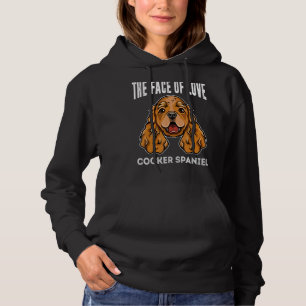 Pull À Capuche Cocker Spaniel Le Visage De L'Amour Mignonne Chien