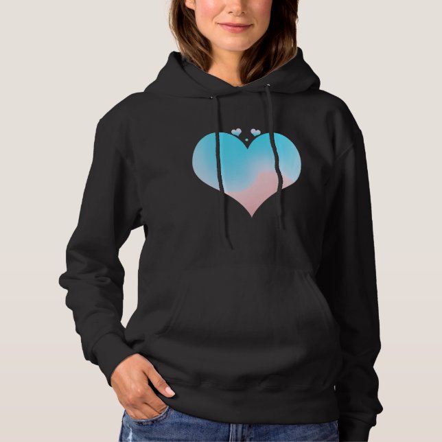 Pull À Capuche Coeur d'amour 3 (Devant)