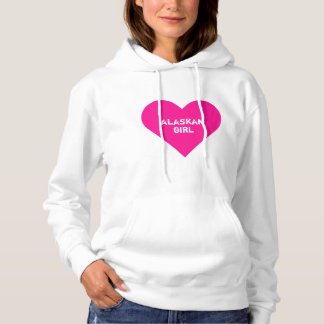 Pull À Capuche Coeur de fille rose-chaud personnalisé