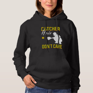 Pull À Capuche Coiffeur Ne Se Soucie Pas Du Joueur Softball Field