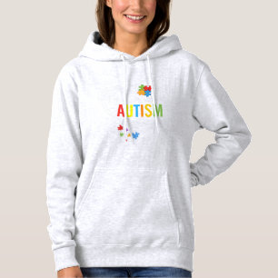 Pull À Capuche Colorée Je suis Fier Grand-mère Amour Coeur Autism