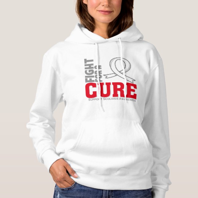 Pull À Capuche Combat de scoliose pour un traitement (Devant)