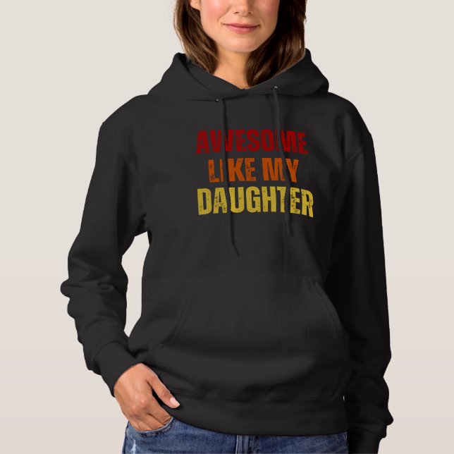 Pull À Capuche Comme Ma Fille (Devant)