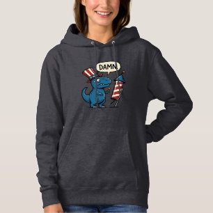 Pull À Capuche Conception de t-shirt de feu d'artifice de T-Rex p