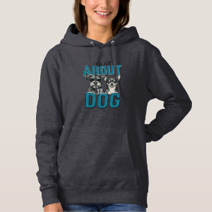 Pull À Capuche Conception de vecteur de citation d'amant de chien