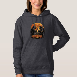 Pull À Capuche Conception de vecteur de citrouille d'Halloween de