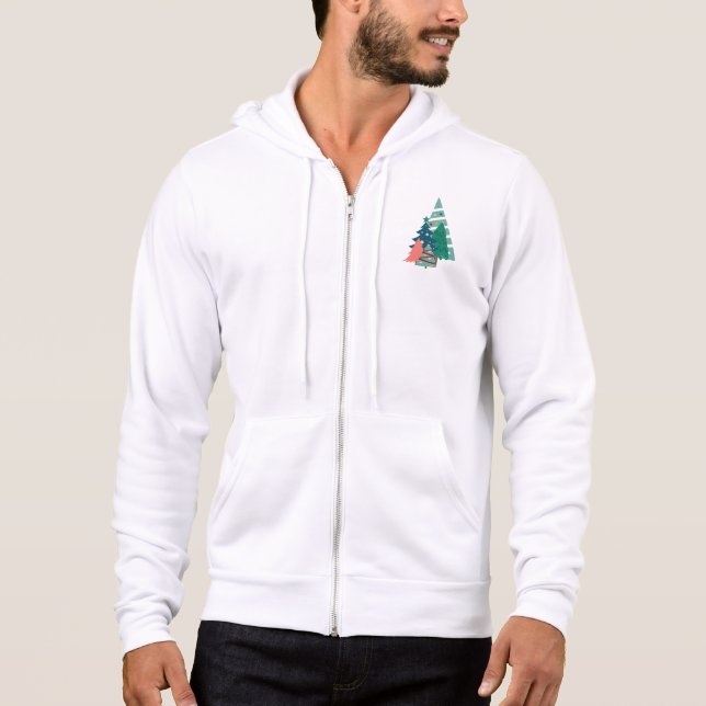 Pull À Capuche Conception des Evergreens (Devant)