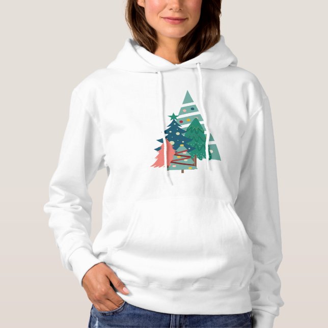 Pull À Capuche Conception des Evergreens (Devant)