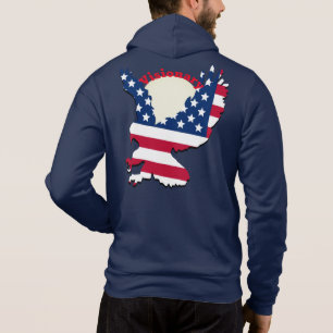 Pull À Capuche Conception du drapeau américain visionnaire de l'a