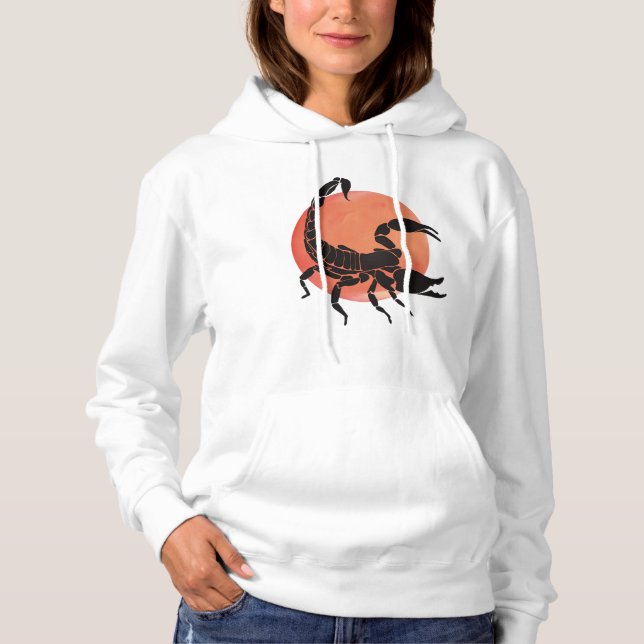 Pull À Capuche Conception graphique | Scorpion Silhouette (Devant)