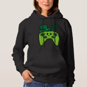 Pull À Capuche Contrôleur de jeu vidéo irlandais St Patrick Day G