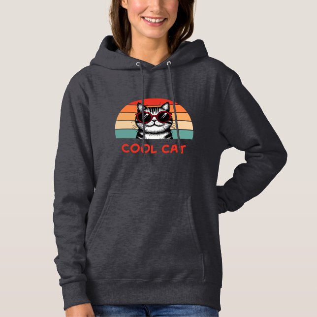 Pull À Capuche Cool cat 2 (Devant)