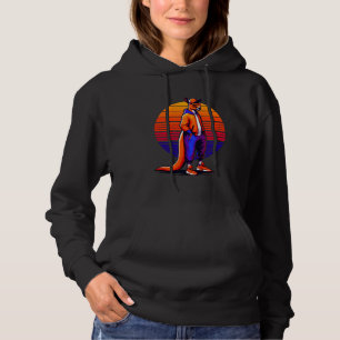 Pull À Capuche Cool Kangaroo Style urbain moderne Sunset Art rétr