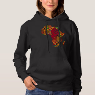 Pull À Capuche Cool Kente Cloth Art Hommes Femmes Afrique Carte P