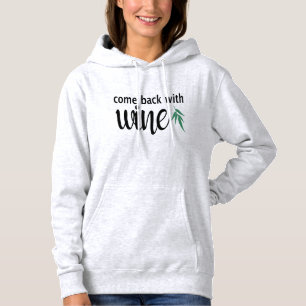 Pull À Capuche cool mignon revenir avec vin drôle design graphiqu