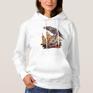Pull À Capuche corbeau crâne halloween