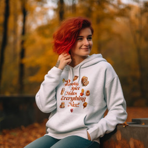 Pull À Capuche Cosy & mignon "épice Citrouille rend tout agréable