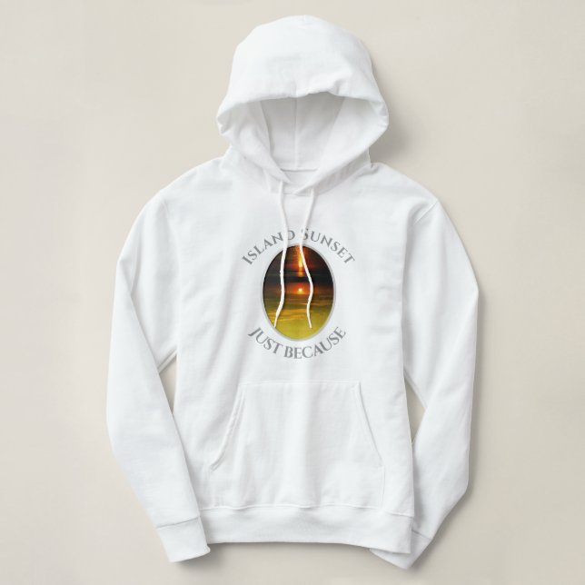 Pull À Capuche                            Coucher de soleil sur l (Design devant)