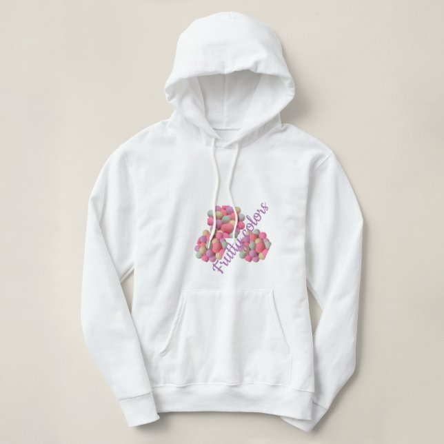 Pull À Capuche Couleurs fruitées (Design devant)