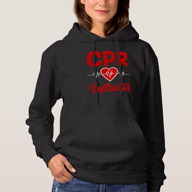 Pull À Capuche Cpr Cours d'instructeur Coach Care Emergency First (Devant)