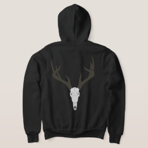 Pull À Capuche Crâne de cerf à queue blanche personnalisable