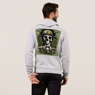 Pull À Capuche Crâne et fumée