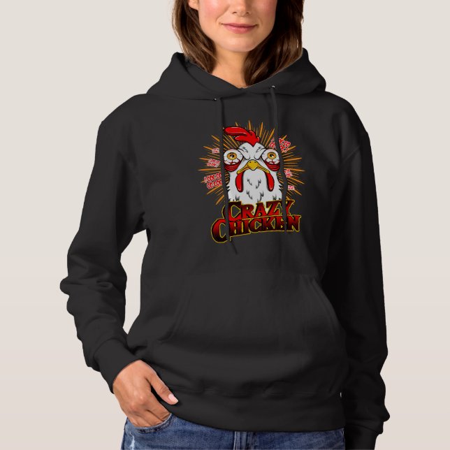 Pull À Capuche Crazy Chicken   (Devant)