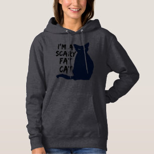 Pull À Capuche Création graphique de chat noir Halloween effrayan