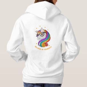 Pull À Capuche Crois En Toi-Même Unicorne