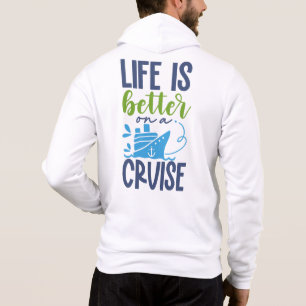 Pull À Capuche Croisière de nom/texte personnalisé