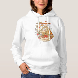 Pull À Capuche Cute Chat Ramen Kawaii Anime Chats Kitten Lover Ca