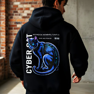 Pull À Capuche Cyber Cat Apex Predator — Gif pour amateur de chat