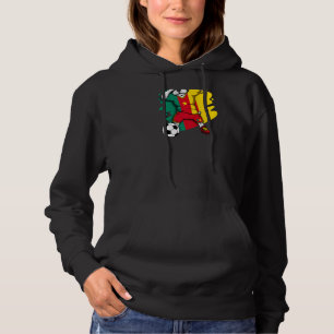 Pull À Capuche Dabbing French Bulldog Cameroun Soccer Fans Jersey