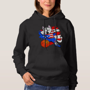 Pull À Capuche Dabbing Husky Porto Rico Fans de basket Jersey S