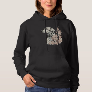 Pull À Capuche Dalmatien Fleur de Cerisier Race de Chien Japonais