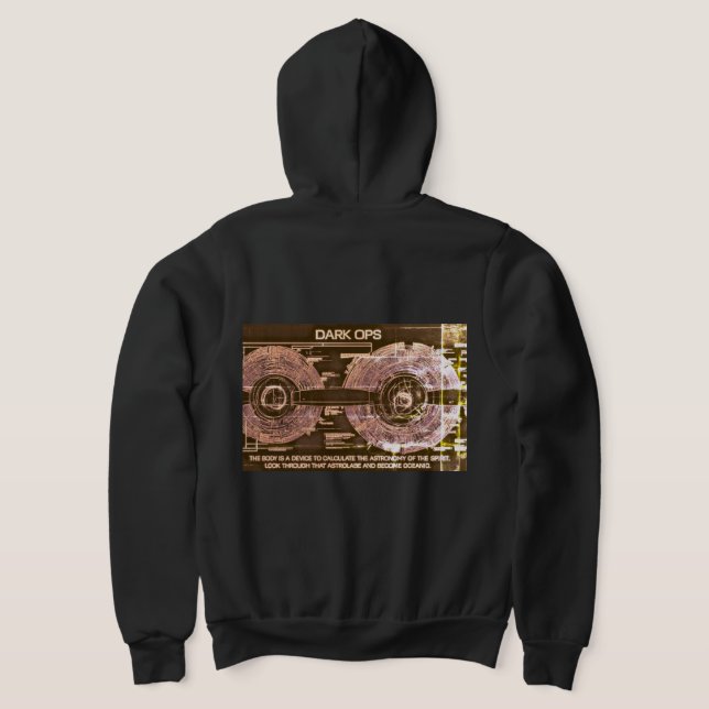 Pull À Capuche Dark Ops Wormhole Hoodie —Interdimensional Dossier (Couchage Retour)