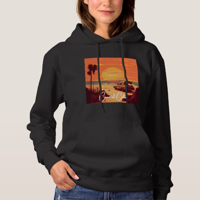 Pull À Capuche Débardeur à capuche pour femmes (Devant)