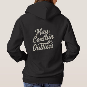Pull À Capuche Débardeur pour femmes « May Contain Outliers » - F