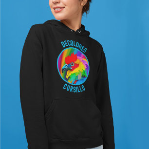Pull À Capuche DeColores Cursillo Coq Coloré Arc-en-ciel Vivant 