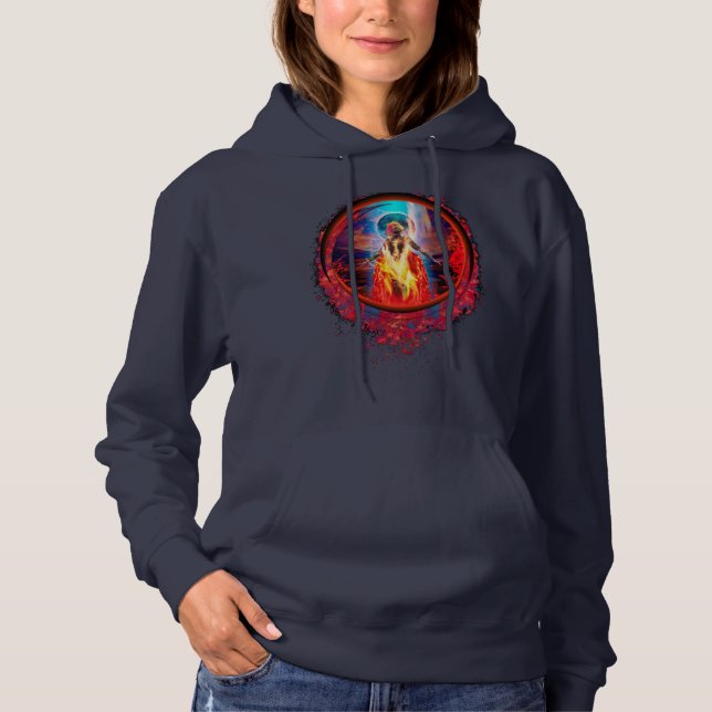 Pull À Capuche Déesse PELE du Feu (Devant)
