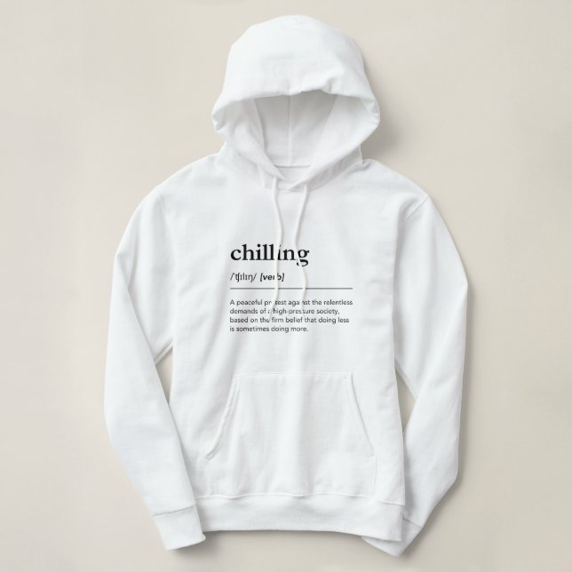 Pull À Capuche Définition Décontractée Relax Moderne Dictionnaire (Design devant)