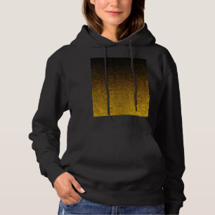 Pull À Capuche Dégradé de Parties scintillant jaune et noire