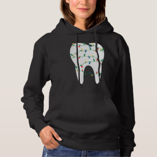Pull À Capuche Dentiste de Noël dans les lumières de Noël